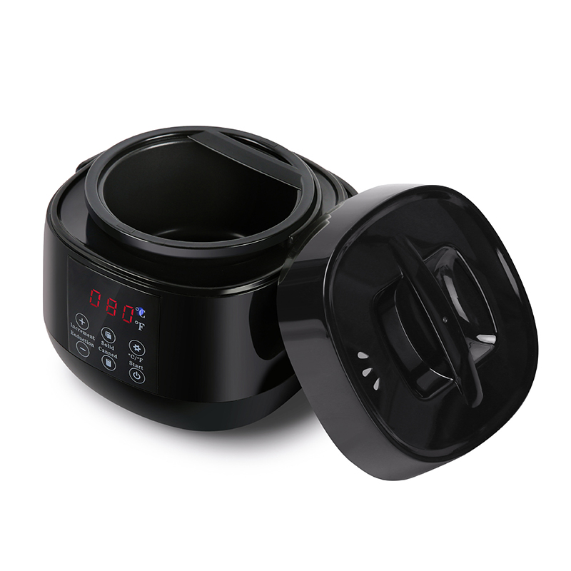 Väike musta käepidemega vahasulatuspott