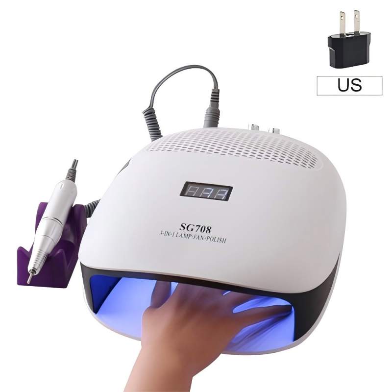 Kolmekordse kombinatsiooniga käeshoitav küünelamp koos padjaga